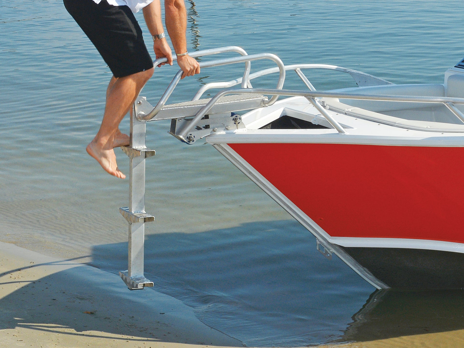 Alloy HD Bow Ladder (Fits Most Boats) Bolt on.